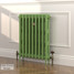 CI-RK760-GRN-LG-LS03 - Rook Green 2 Column Victorian Cast Iron Radiator H760mm x W653mm CI-RK760-GRN-LG-LS03 - Rook Green 2 Column Victorian Cast Iron Radiator H760mm x W653mm